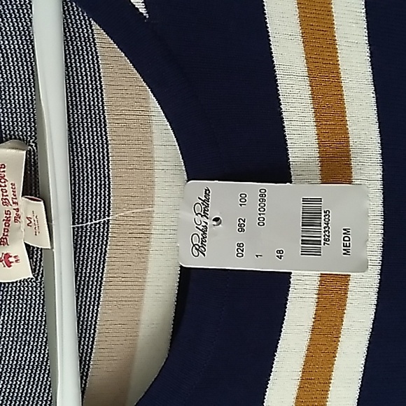 NWT Brooks Brothers Size M Knit striped dress. - Picture 3 of 6